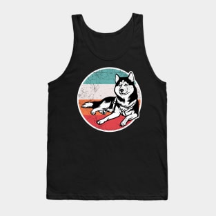 Vintage Retro Siberian Husky Tank Top